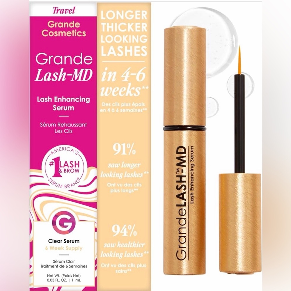 Grande Cosmetics GrandeLASH-MD Lash Enhancing Serum, Travel Size - NEW!